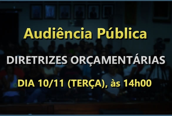 Imagem da notícia: Audiência Pública - 10/11/2015