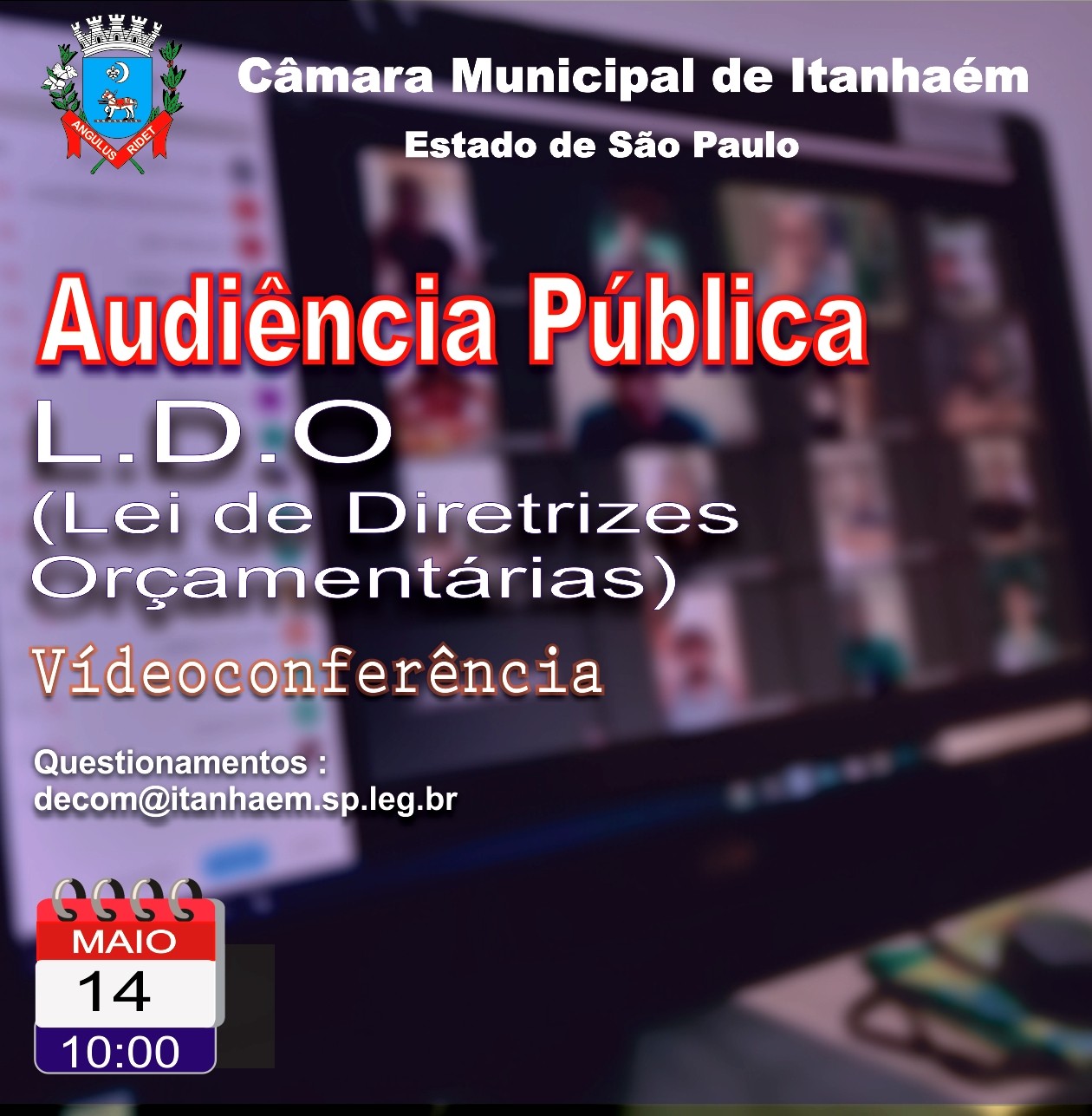 Imagem da notícia: Audiência Pública " L.D.O  Lei de Diretrizes Orçamentárias " 