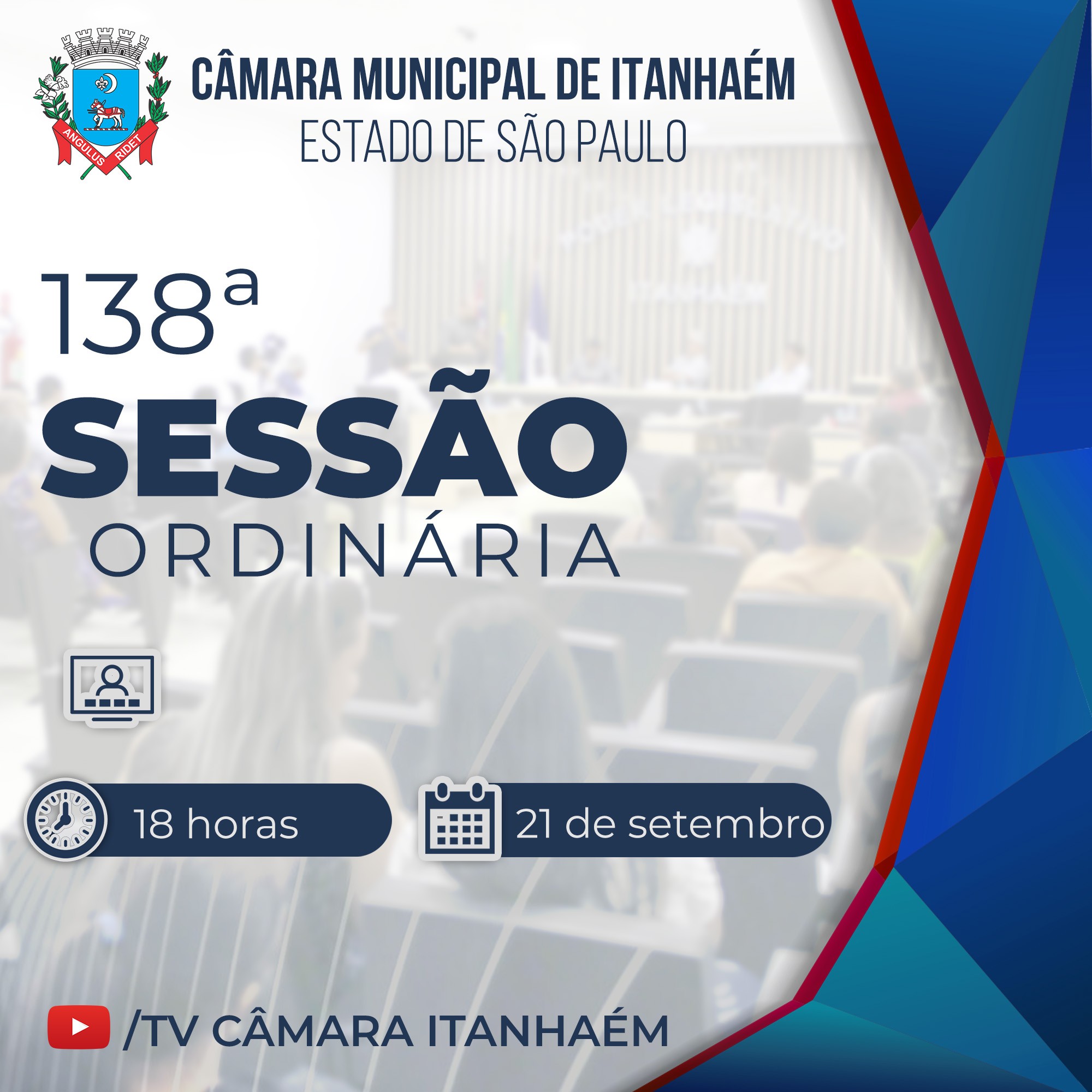 Imagem da notícia: Sessão Ordinária acontece nesta segunda (21)