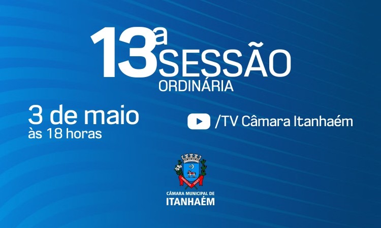 Imagem da notícia: Câmara realiza sessão ordinária nesta segunda (3)