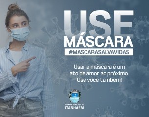 Imagem da notícia: Usar máscara é um ato de amor ao próximo