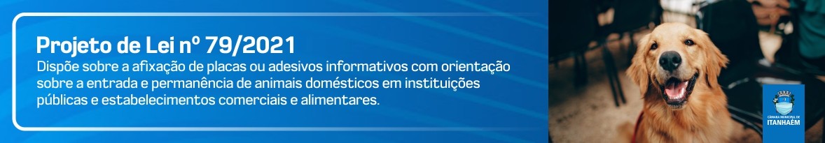 Imagem da notícia: Placas ou adesivos sobre a entrada e permanência de animais domésticos em instituições públicas e estabelecimentos comerciais