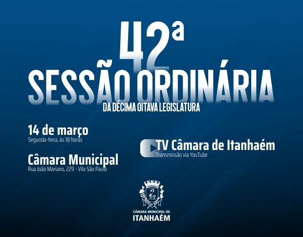 Imagem da notícia: Indicações e requerimentos serão apresentados por vereadores durante a 42ª Sessão Ordinária
