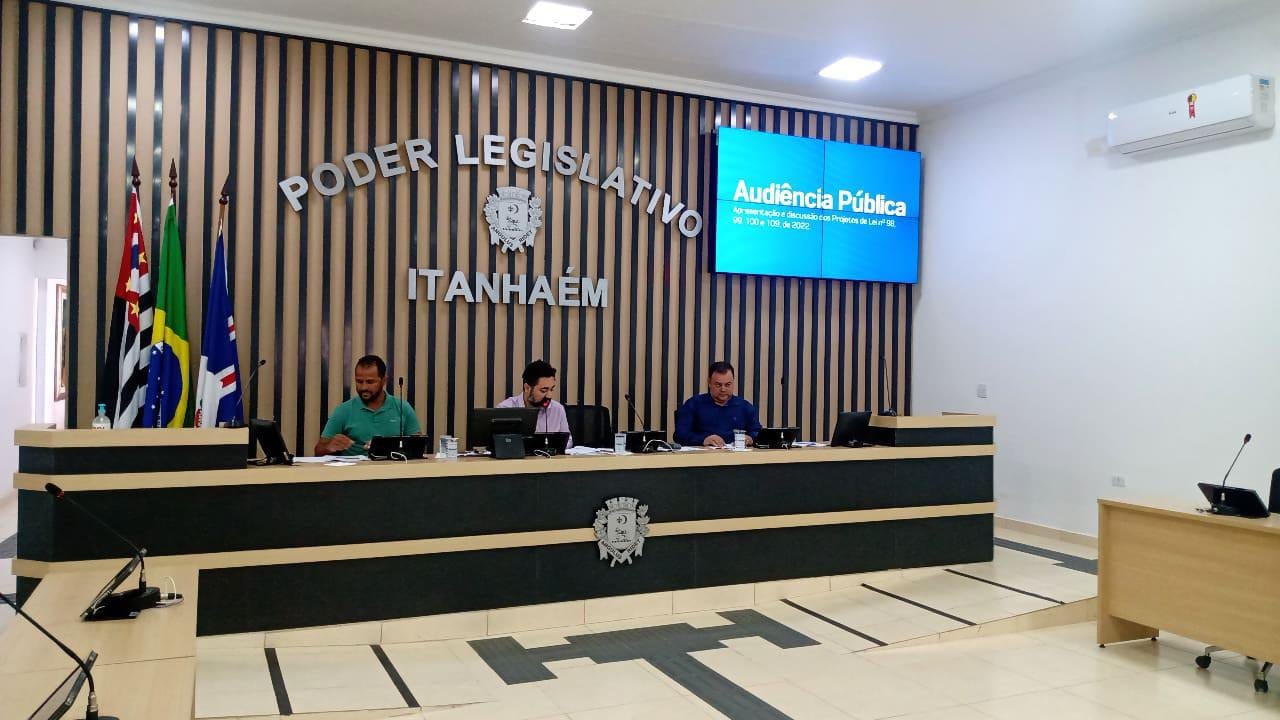 Imagem da notícia: Câmara realiza audiência pública para apresentação e discussão de projetos de lei 